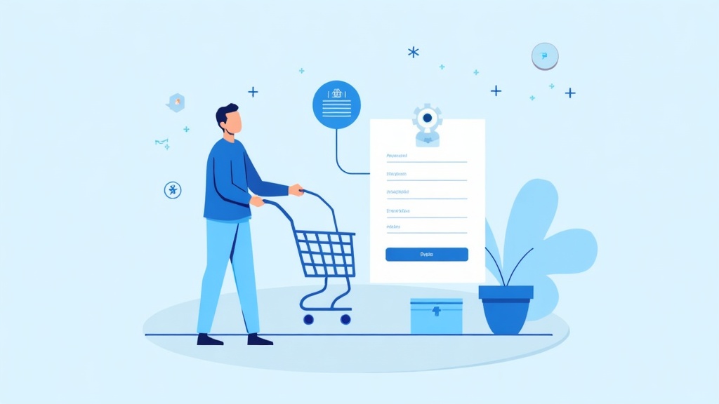 AI checkout integration flow showing how ecommerce agents hand off shoppers to complete purchases